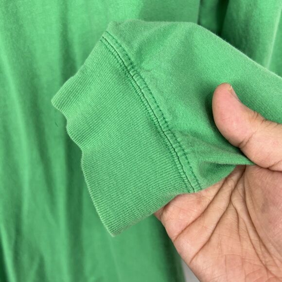 Notre Dame Long Sleeve Shirt Men Medium Green Blue Colorblock Original League - Picture 11 of 14